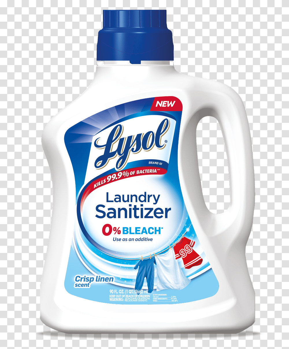 Lysol Laundry Sanitizer Coupon, Food, Label, Milk Transparent Png
