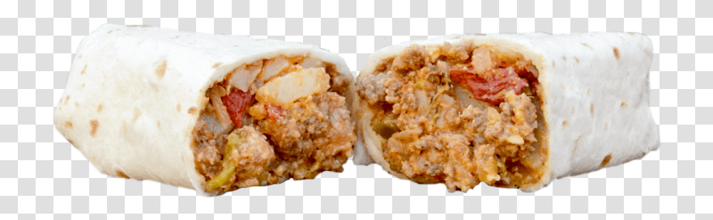 Lz Ground Beef Potato Open Mission Burrito, Food, Bread Transparent Png