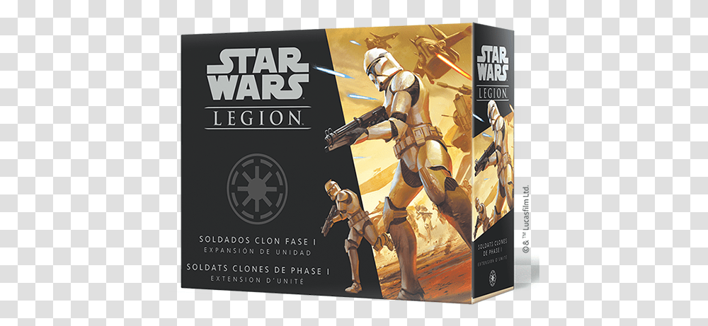 M 1 Amf Star Wars Legion Phase 1 Clone Troopers, Person, Poster, Advertisement Transparent Png