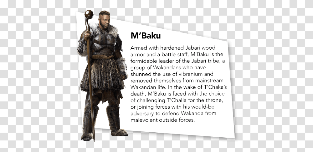 M Baku Black Panther Costume, Person, Human, Armor, Samurai Transparent Png