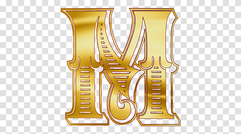 M Letters Alphabet Free Photo Letter M Gold, Architecture, Building, Pillar, Column Transparent Png