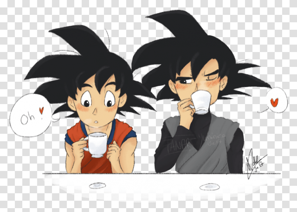 M Sorry But Those Two Are In My Head So I Need To Goku X Goku Black, Person, Dating, Coffee Cup, Beverage Transparent Png