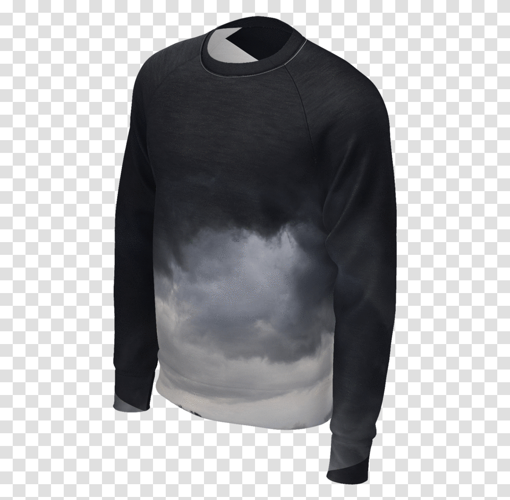 M Squall Sweatshirt Long Sleeved T Shirt, Apparel, Sweater, Person Transparent Png