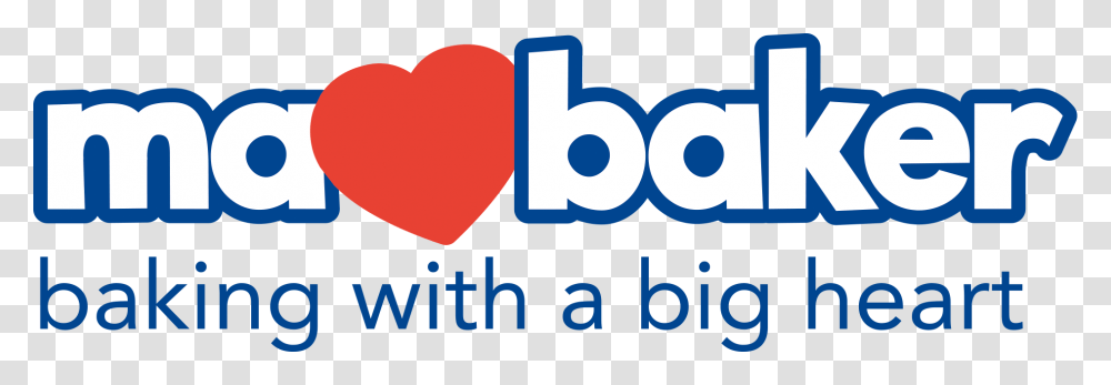Ma Baker Logo And Tagline Baking With A Big Heart, Trademark, Alphabet Transparent Png