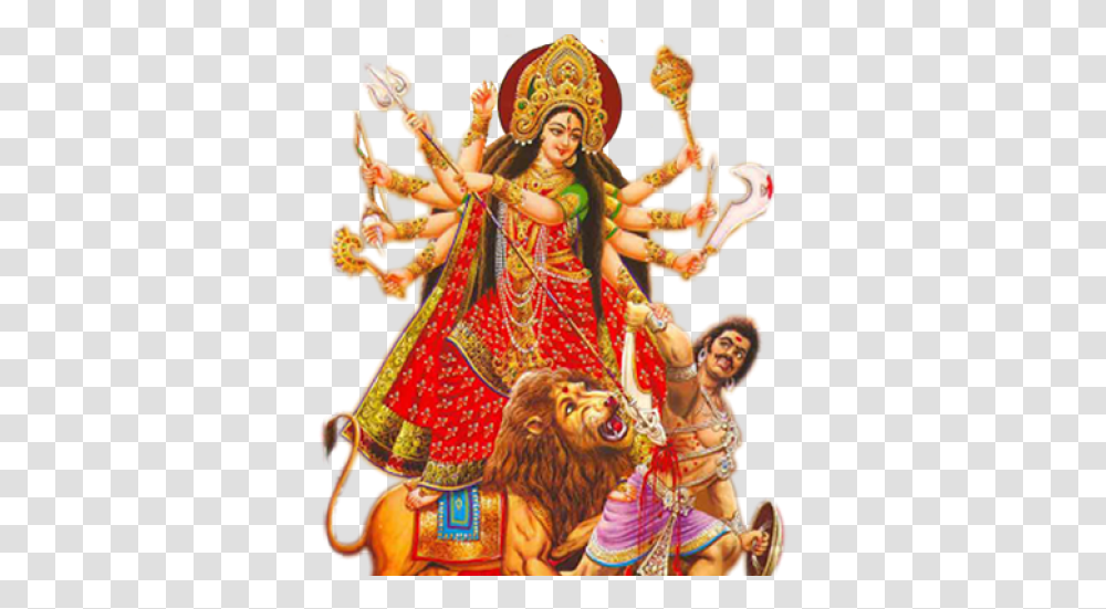 Maa Durga Image Hd, Person, Human, Festival, Crowd Transparent Png