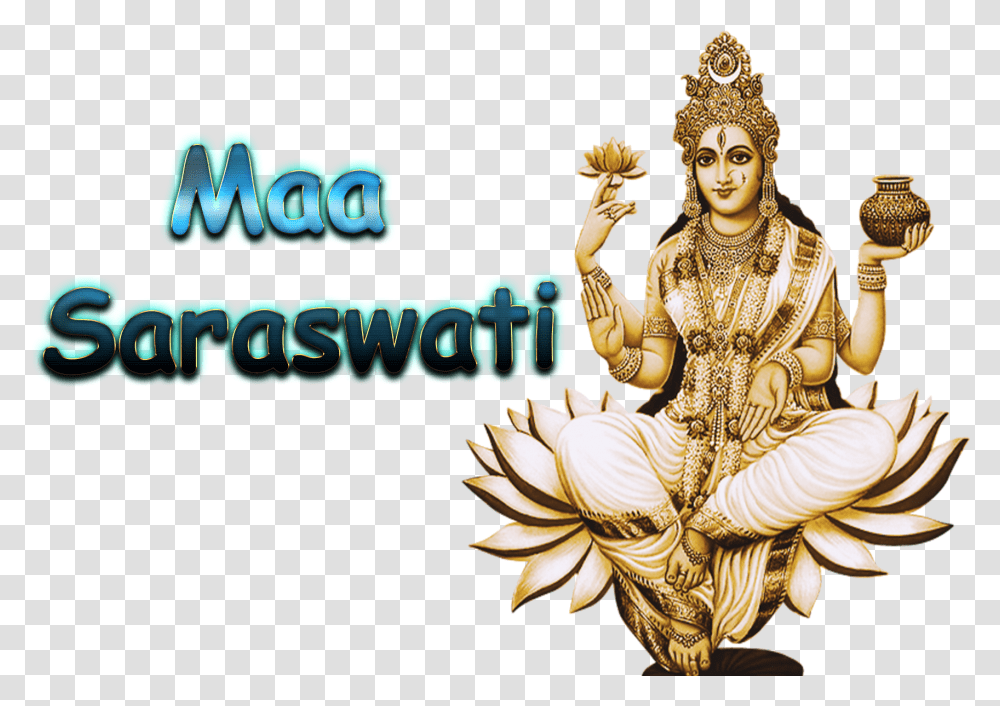 Maa Saraswati In Download Maa Saraswati Hd Photo, Worship, Person, Human Transparent Png