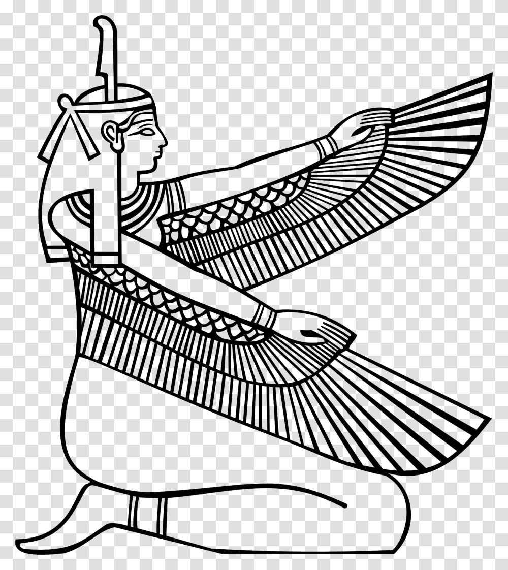 Maat Egyptian Goddess, Furniture, Apparel, Cradle Transparent Png
