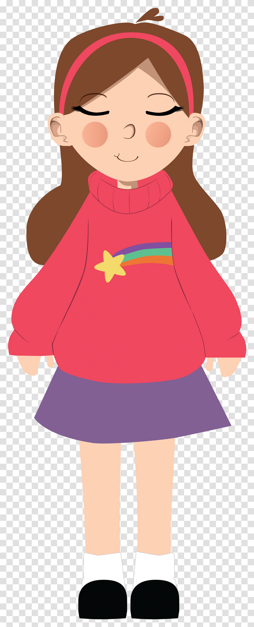 Mabel From The Tv Series Gravity Falls Cartoon, Sleeve, Cape, Long Sleeve Transparent Png