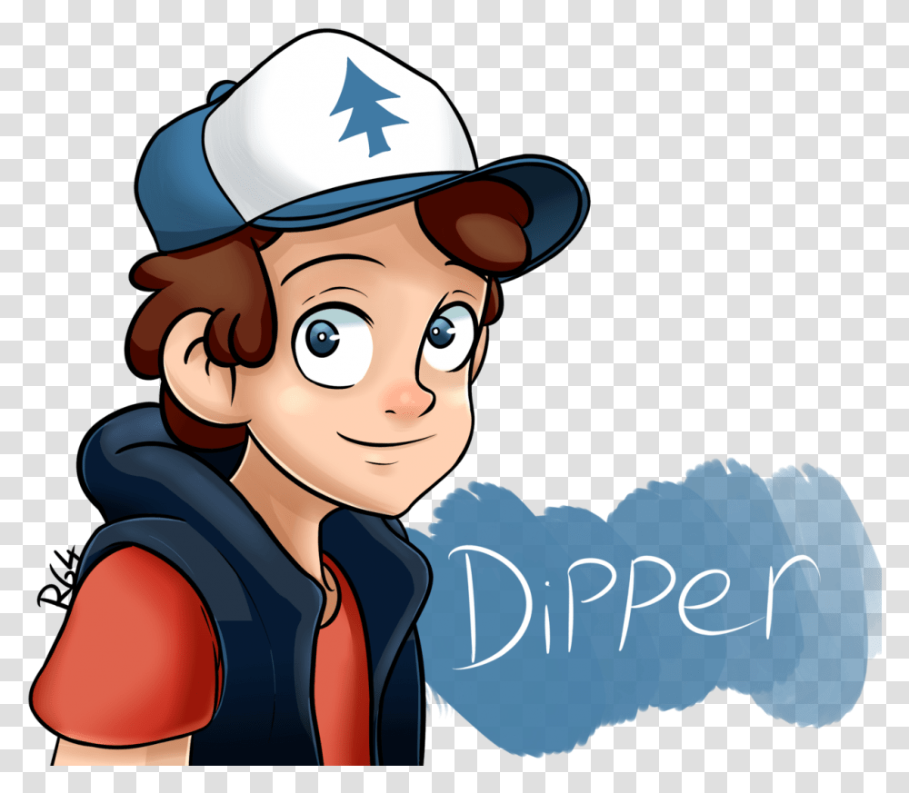 Mabel Pines Anime Dipper Pines Drawing, Person, Clothing, Text, Hat Transparent Png
