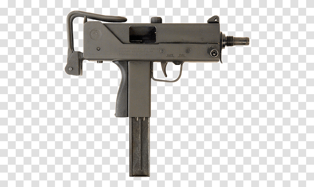 Mac 10 Gun, Weapon, Weaponry, Machine Gun, Rifle Transparent Png
