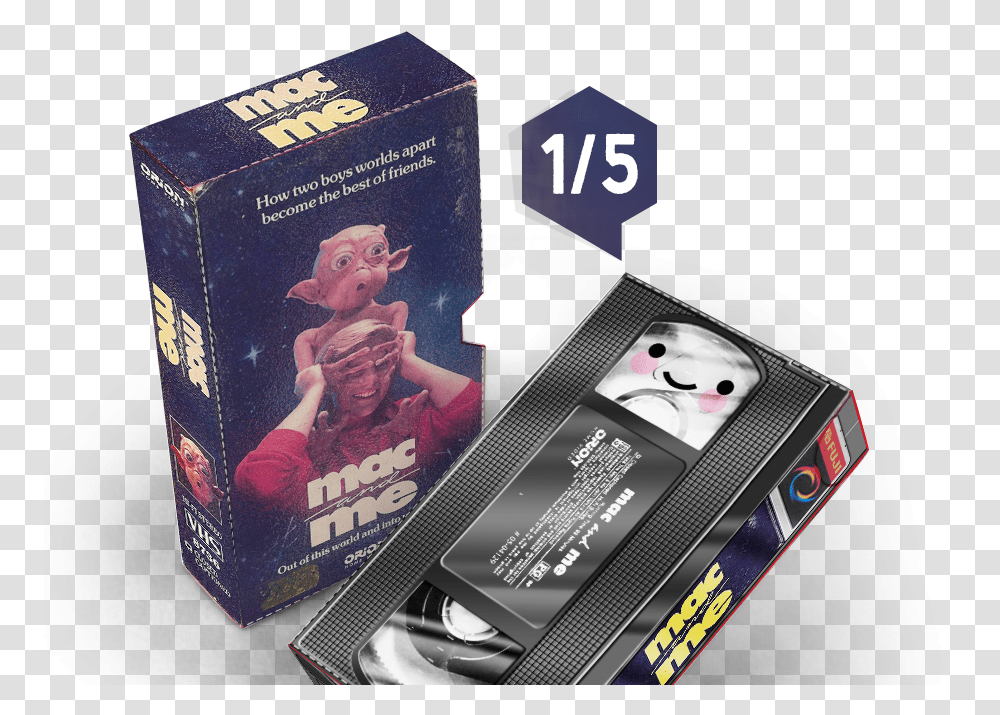 Mac Amp Me Vhs Paper Toy Mac And Me, Book, Person, Mobile Phone, Electronics Transparent Png