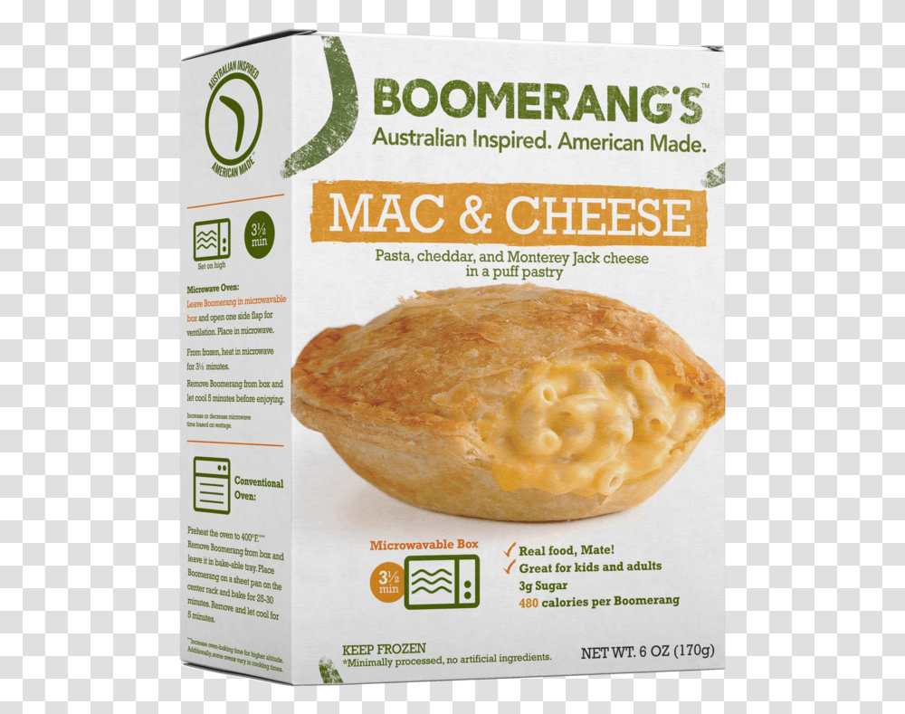 Mac And Cheese Left Side Boomerang Mac And Cheese Pie, Bread, Food, Plant, Burger Transparent Png