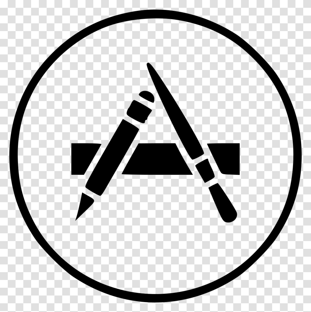 Mac App Store Icon Free Download, Sign, Stencil, Arrow Transparent Png
