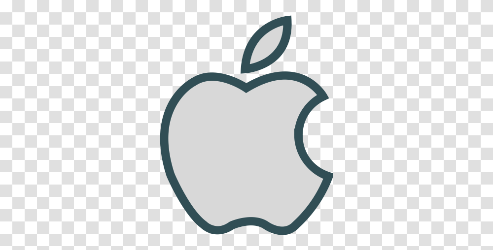 Mac Apple Osx Desktop Software Hardware Free Icon Of Apple Filled In Outline, Plant, Symbol, Heart Transparent Png