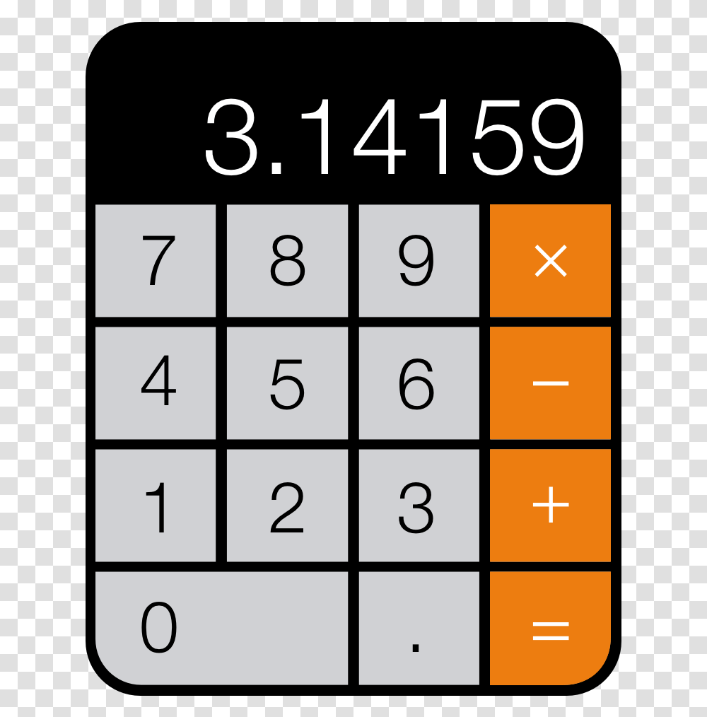 Mac Calculator Icon, Electronics, Number Transparent Png