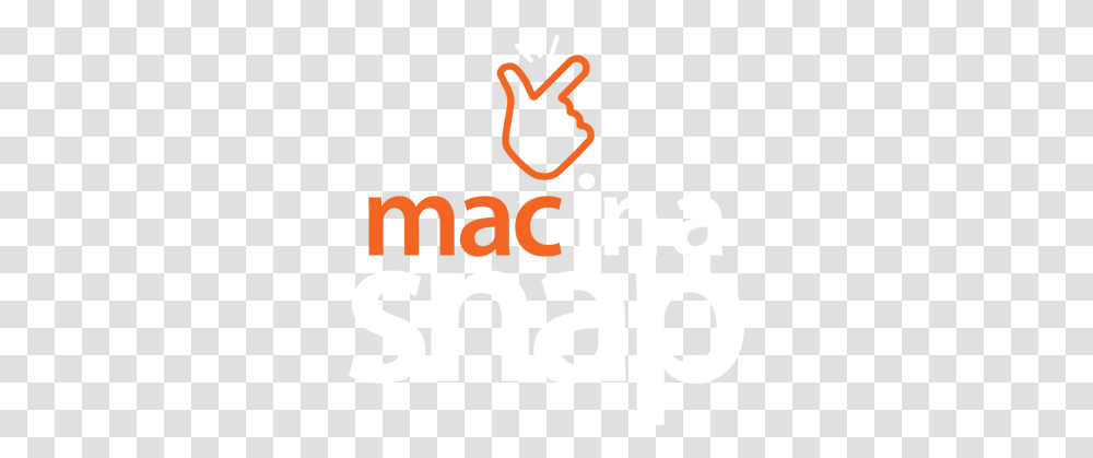 Mac In A Snap Apple Computer Logo, Text, Alphabet, Symbol, Trademark Transparent Png