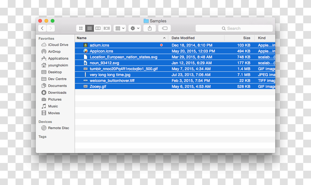 Mac Os Mojave Finder Screenshot, Electronics, File, Monitor Transparent Png