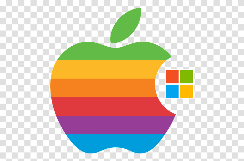 Mac Vs Pc By Mitchel Lewis Apple Logo Rob Janoff, Symbol, Trademark, Badge, Graphics Transparent Png