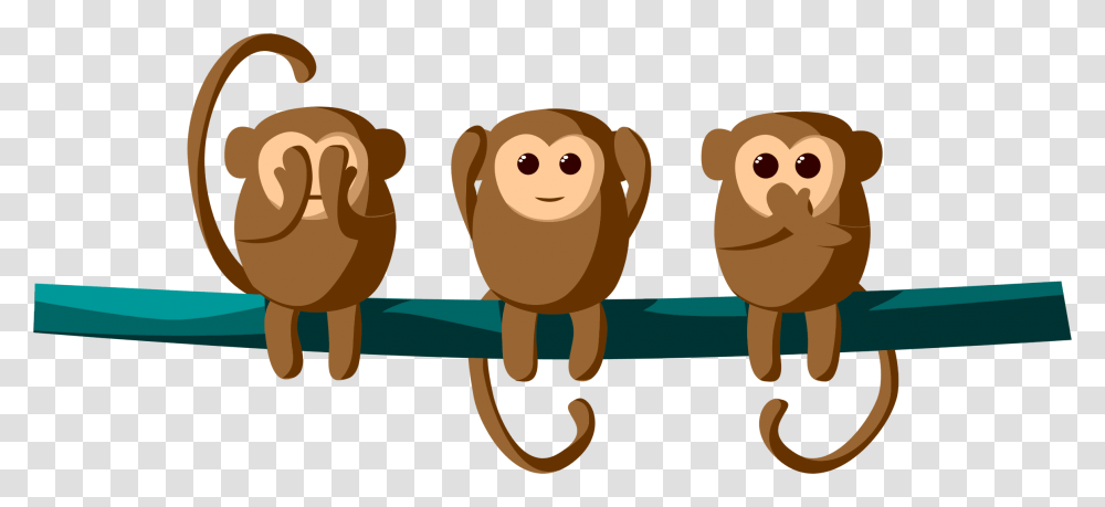 Macaco Trs Ouvir Falar Ver Fechado Animal See No Evil Clipart, Label, Toy, Bomb Transparent Png