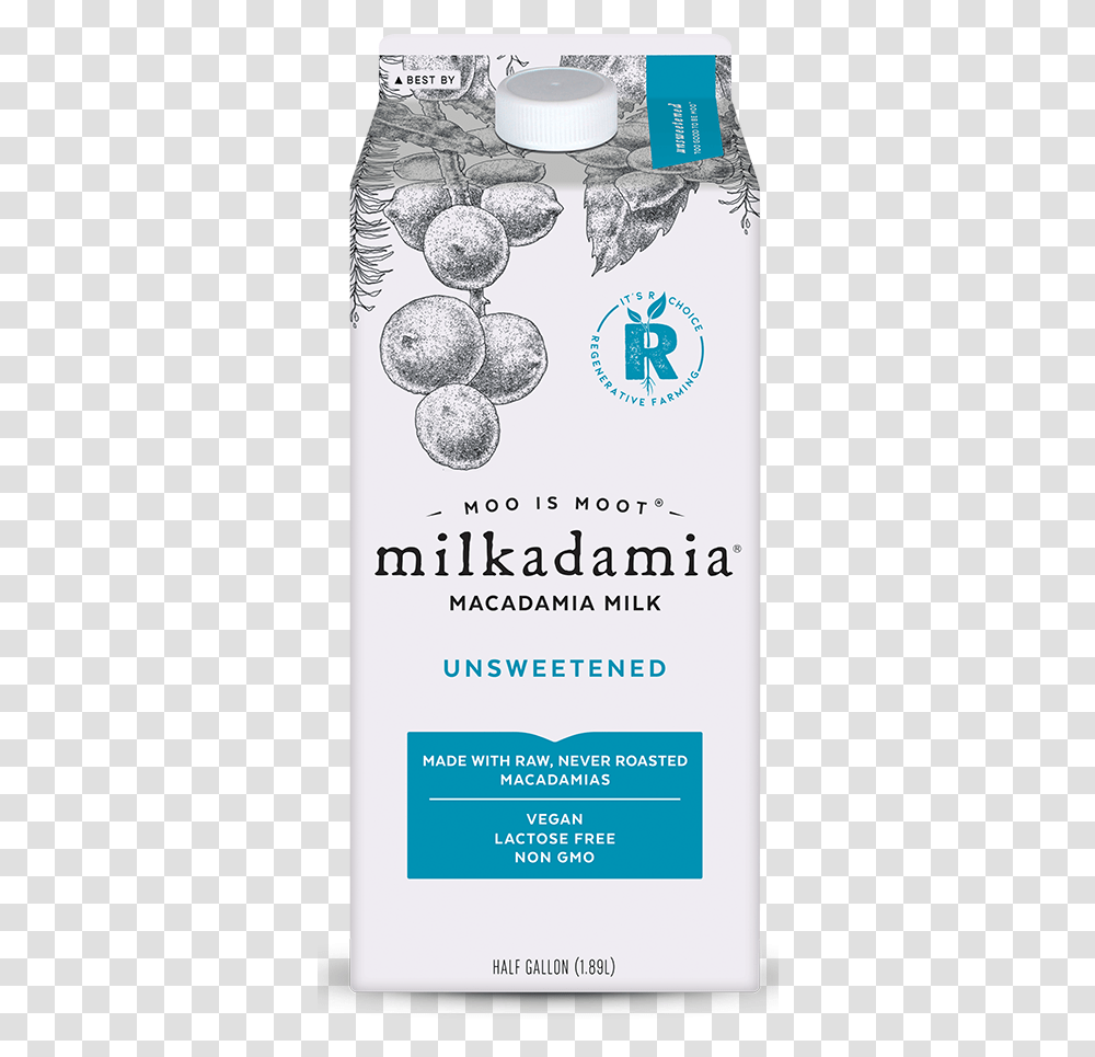 Macadamia Milk Unsweetened Nutrition, Plant, Tin, Bottle Transparent Png