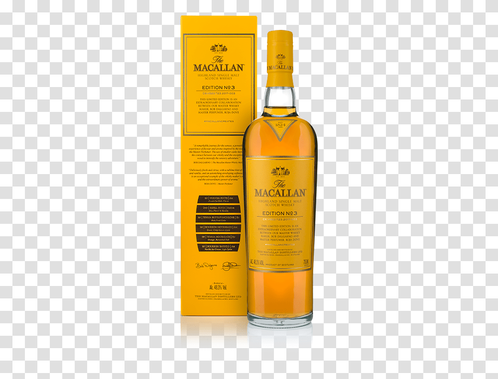 Macallan Edition No, Bottle, Liquor, Alcohol, Beverage Transparent Png