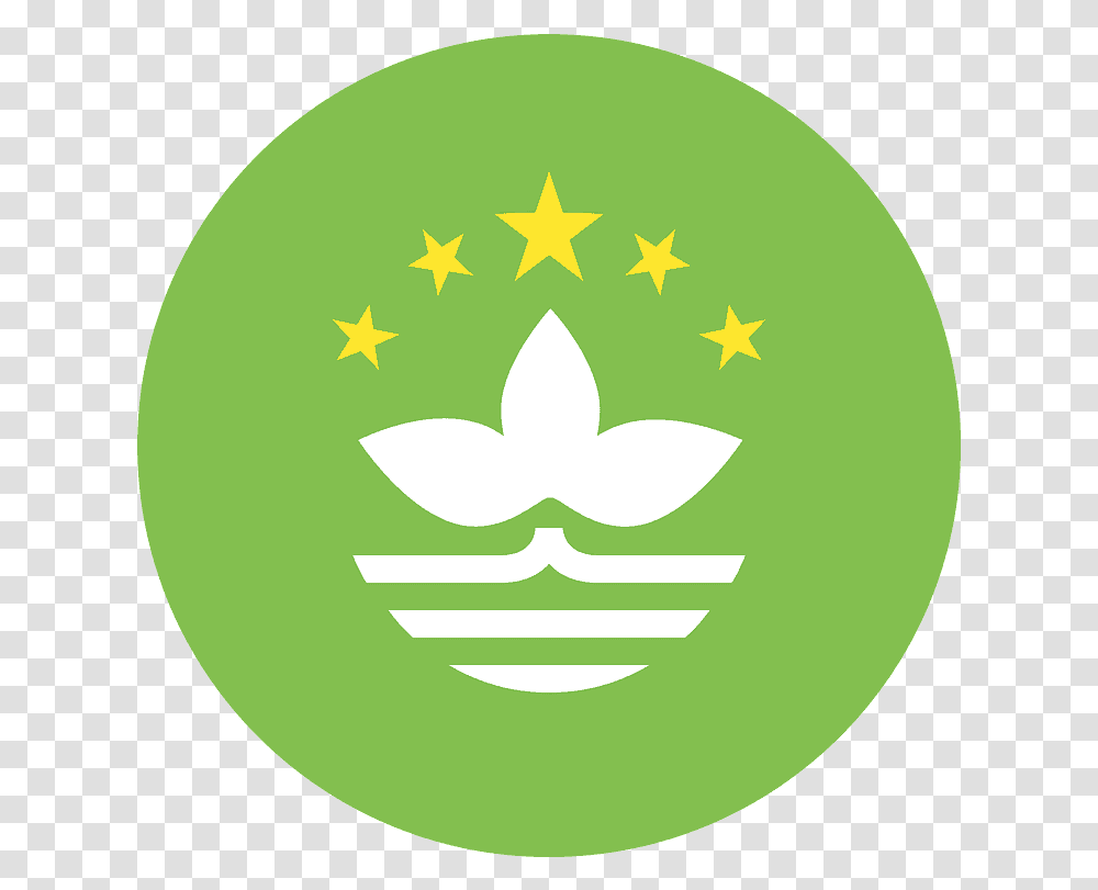 Macao Sar China Flag Emoji Clipart Macau Flag Circle, Symbol, Star Symbol Transparent Png