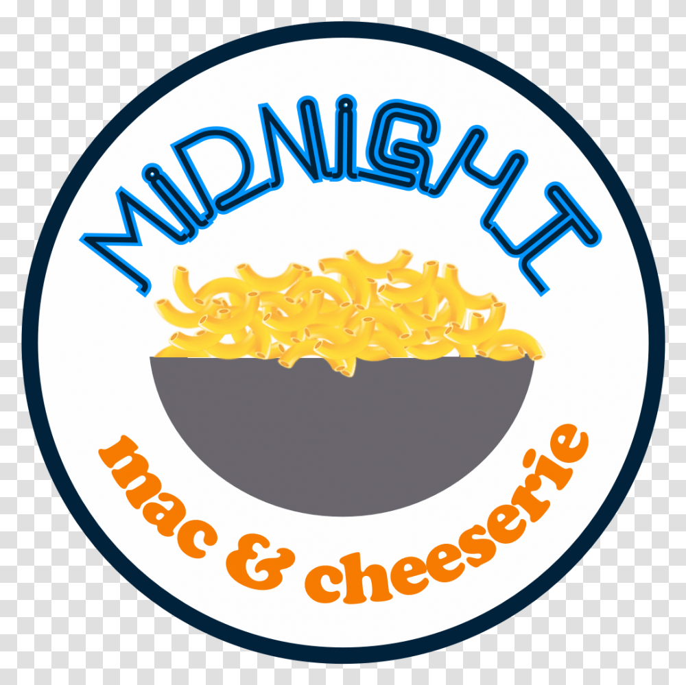Macaroni And Cheese Clipart Bad Midnight Mac And Cheese, Label, Food, Logo Transparent Png