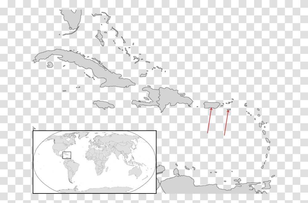 Macaw Intercaribbean Route Map, Plot, Nature, Outdoors, Diagram Transparent Png