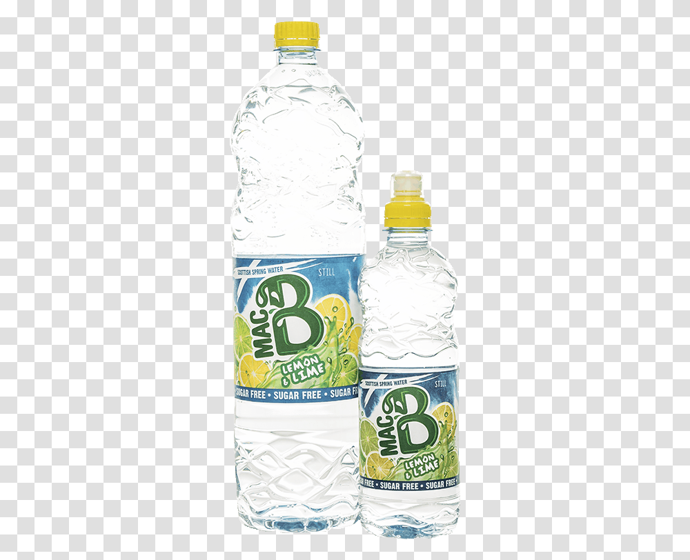 Macb Lemon Amp Lime Bottles Of Plastic Bottle, Mineral Water, Beverage, Water Bottle, Drink Transparent Png