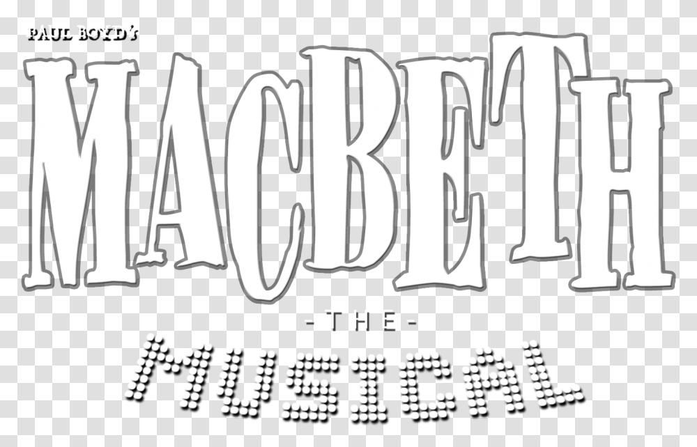 Macbeth In Cool Handwriting, Alphabet, Word, Poster Transparent Png