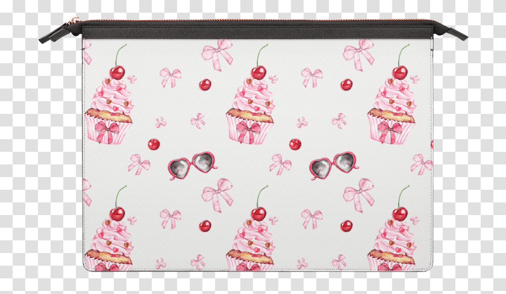 Macbook 12 Inch Case Cute Cupcakes Red Cherries Pink Bows For Holiday, Pattern, Tie, Accessories, Rug Transparent Png