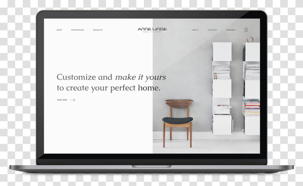 Macbook Design Mockup Chair, Furniture, Interior Design, Monitor, Screen Transparent Png