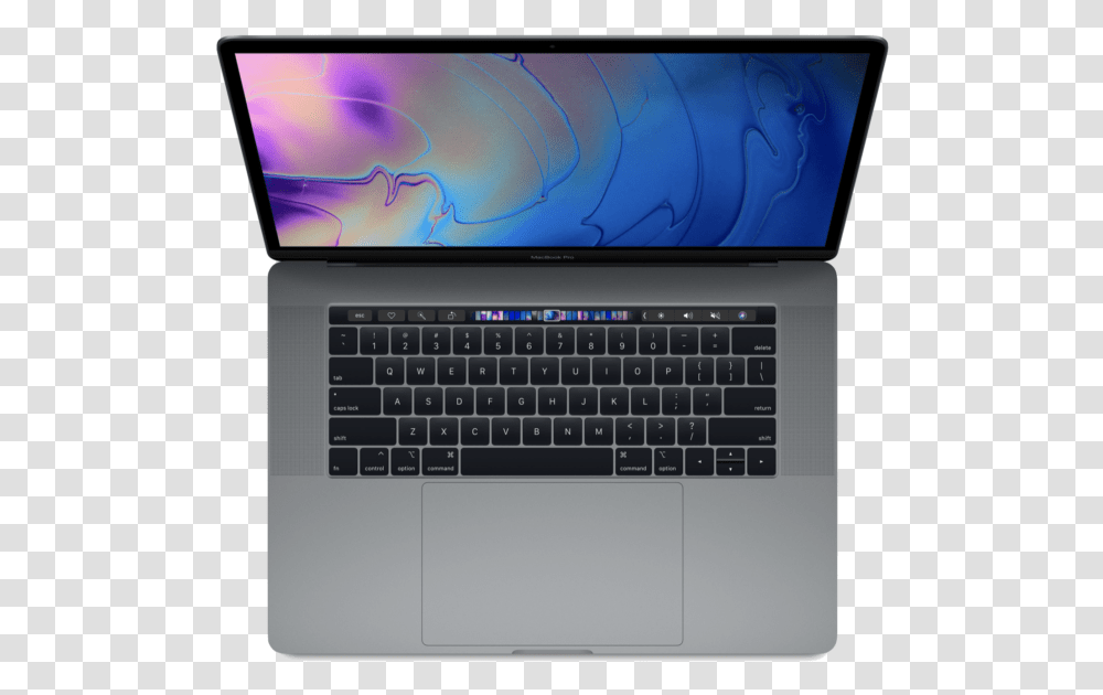 Macbook Pro 15 Inch With Touch Bar And Touch Id 2018 Macbook Pro Touch Bar, Pc, Computer, Electronics, Laptop Transparent Png