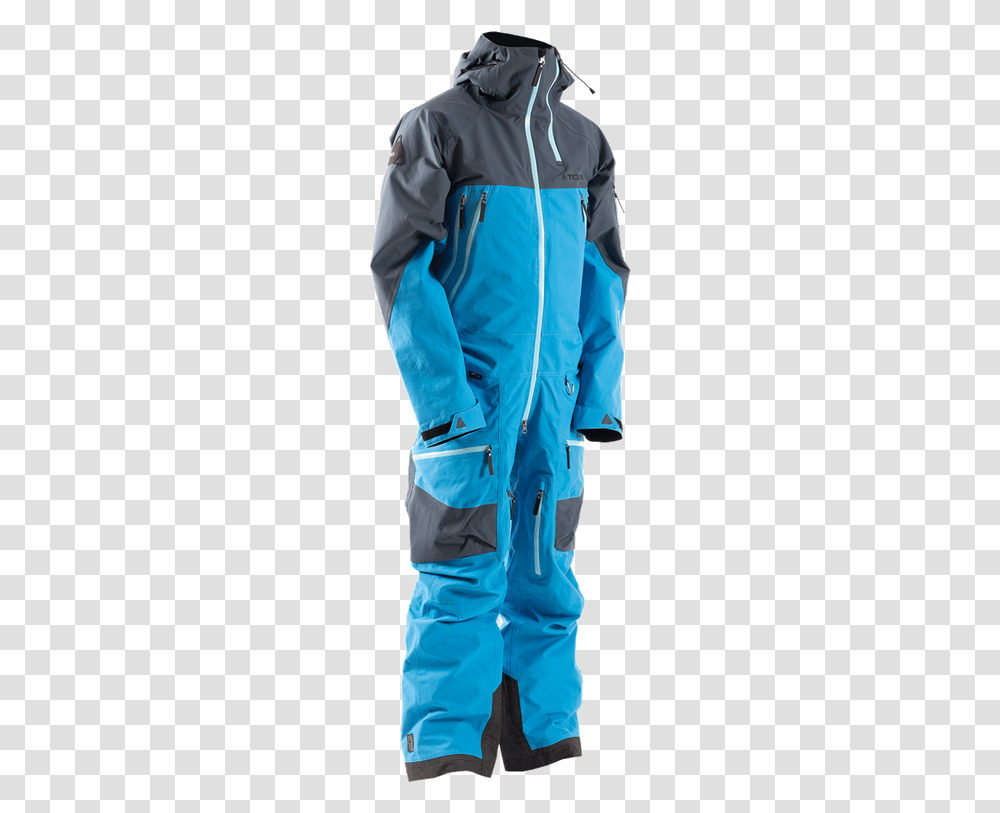 Macer Mono Suit Blue Aster Front Tobe Macer Monosuit, Apparel, Coat, Raincoat Transparent Png