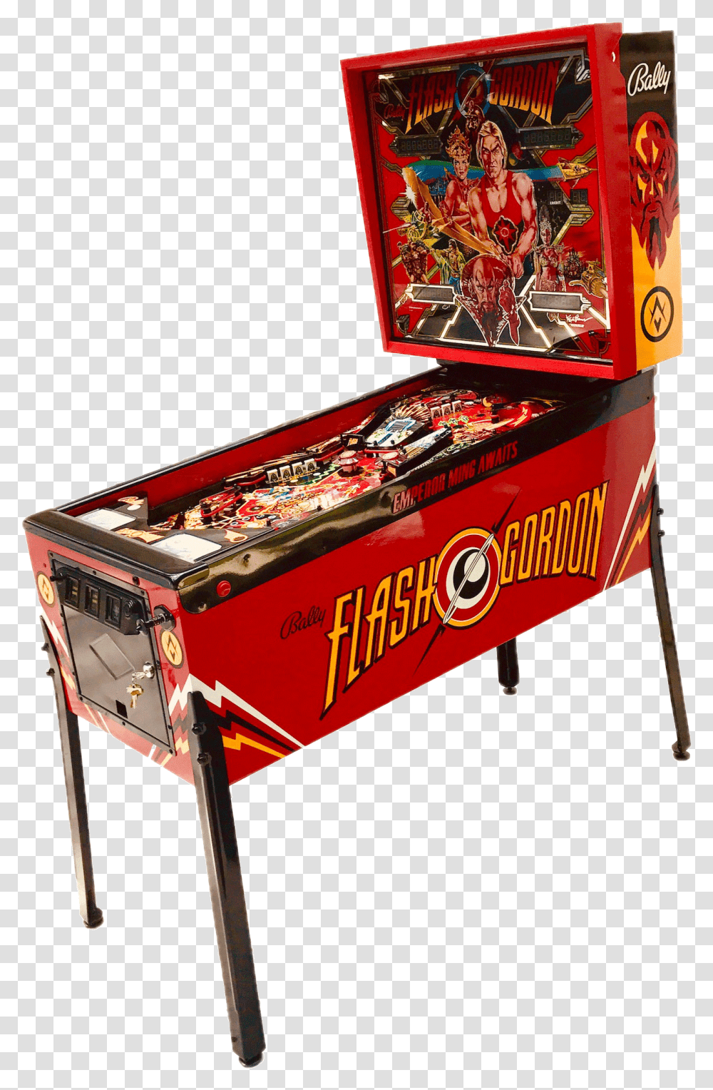 Mach Custom Flash Gordon Pinball, Arcade Game Machine, Person, Human, Construction Crane Transparent Png