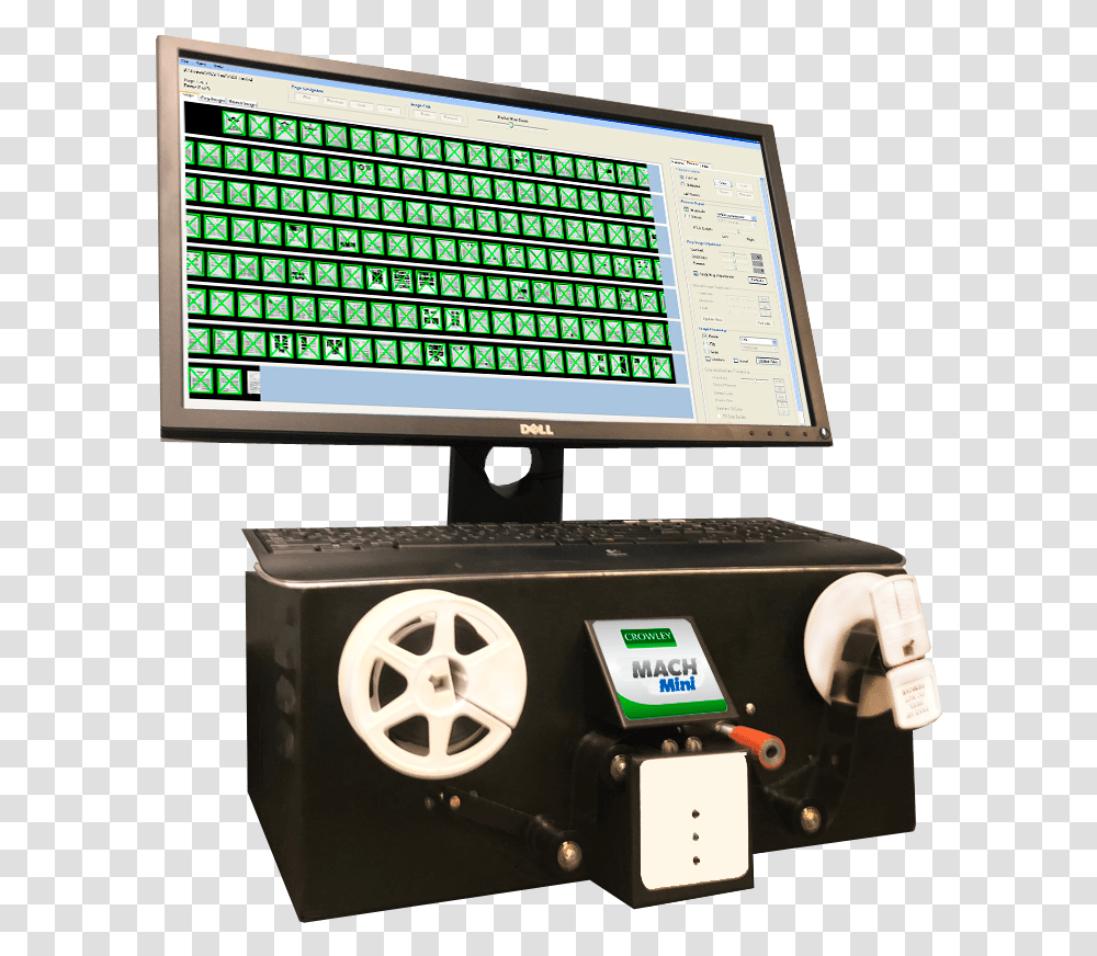 Mach Mini Microfilm Scanner Electronics, Monitor, Screen, Display, LCD Screen Transparent Png