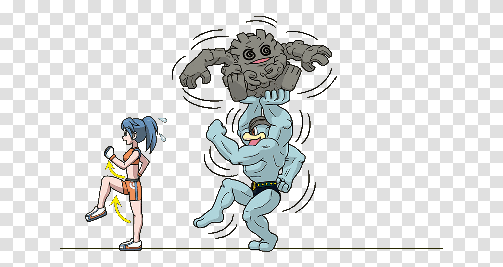 Machamp Graveler Pokemon Battle Girl Npc Trainer Cartoon, Person, Human, Helmet Transparent Png