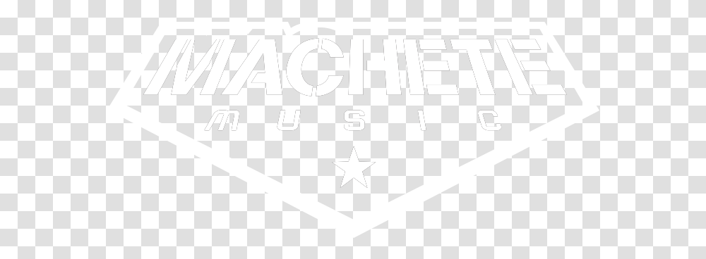 Machete Music Logo Full Size Download Seekpng Machete Music Logo, Symbol, Star Symbol, Text, Trademark Transparent Png