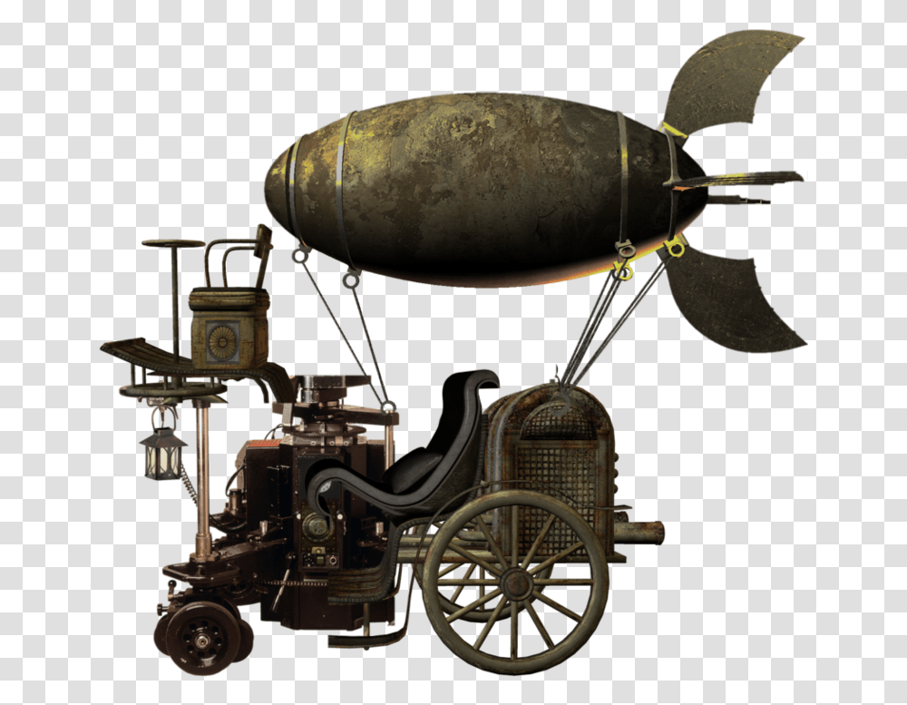 Machine Background Flying Machine Steampunk Artwork, Vehicle, Transportation, Weapon, Weaponry Transparent Png