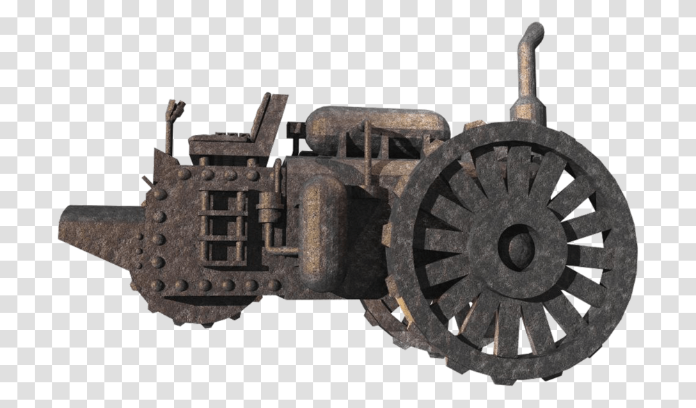Machine Background Tractor, Weapon, Weaponry, Wristwatch, Cannon Transparent Png