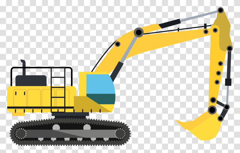 Machine Clipart Heavy Equipment, Tractor, Vehicle, Transportation, Bulldozer Transparent Png