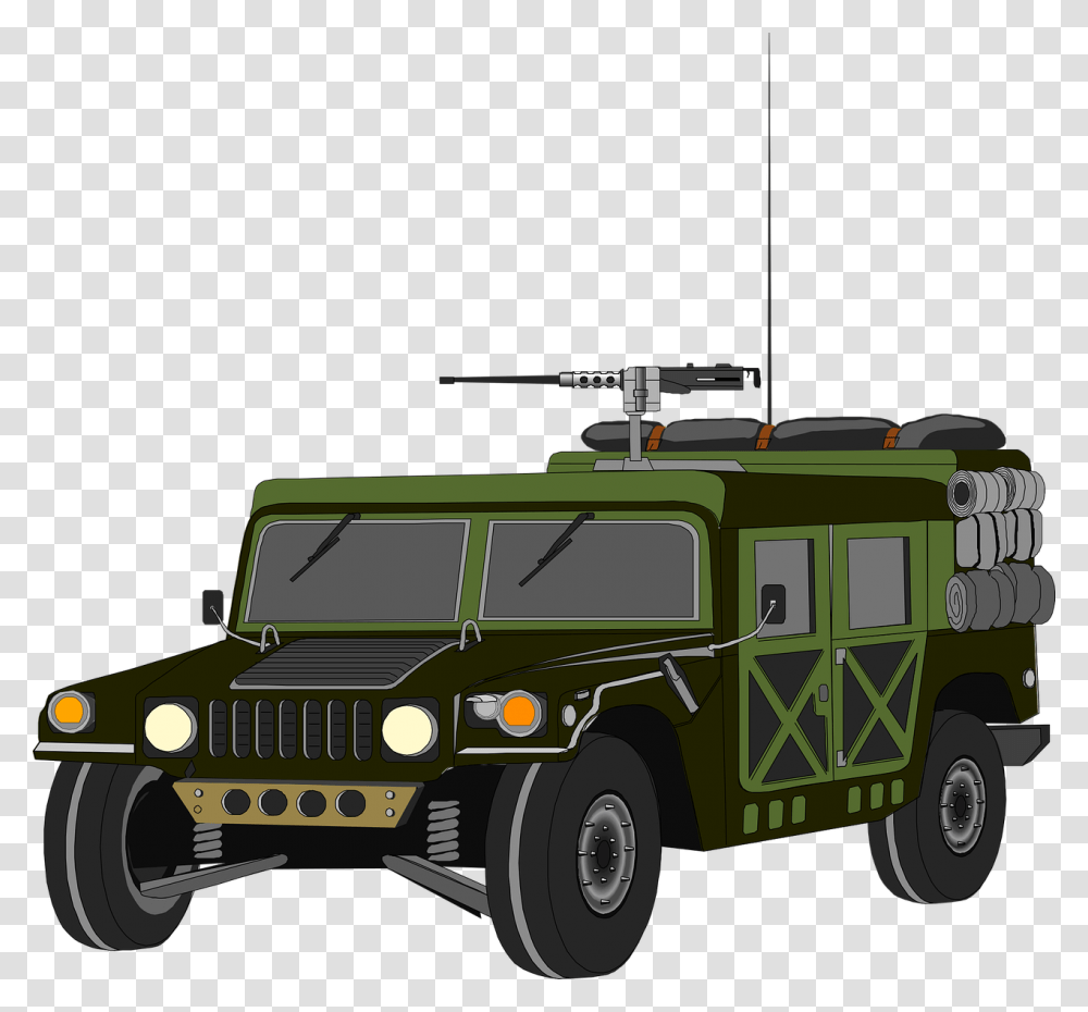 Machine Gun Car, Fire Truck, Vehicle, Transportation, Automobile Transparent Png