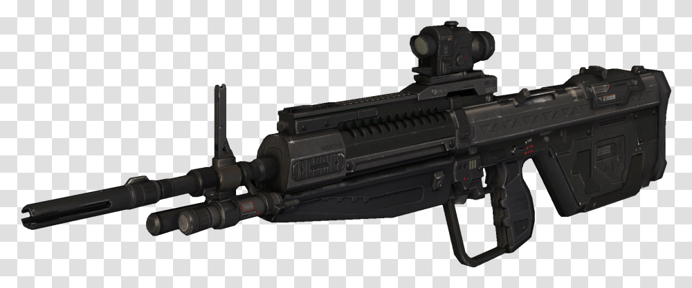 Machine Gun Clipart Profile Halo Reach Dmr, Weapon, Weaponry, Rifle, Armory Transparent Png