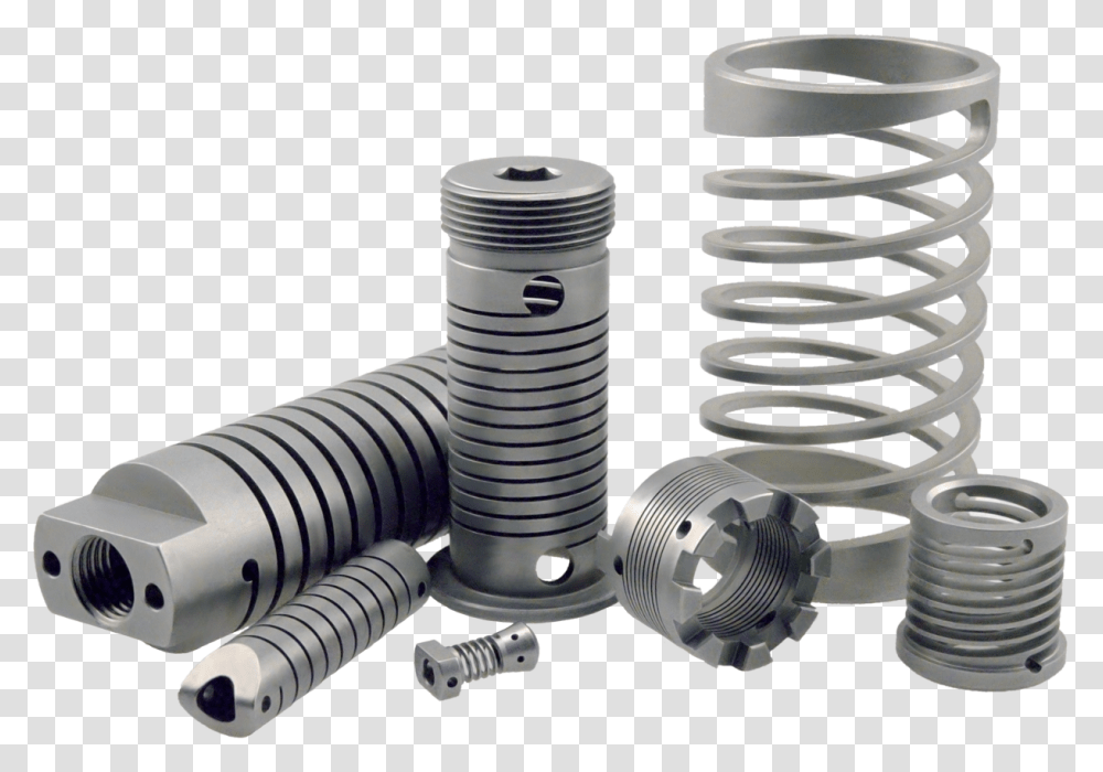 Machined Springs Bellows, Suspension, Spiral, Coil, Screw Transparent Png