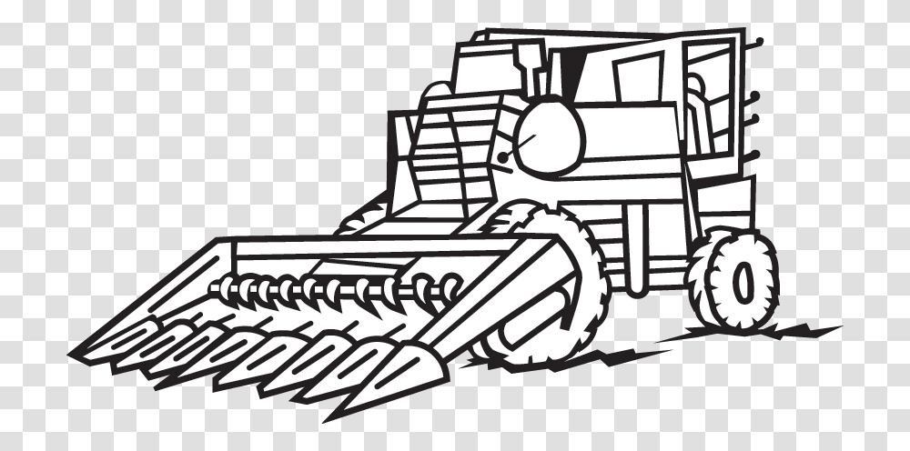 Machinery, Vehicle, Transportation, Tractor, Bulldozer Transparent Png