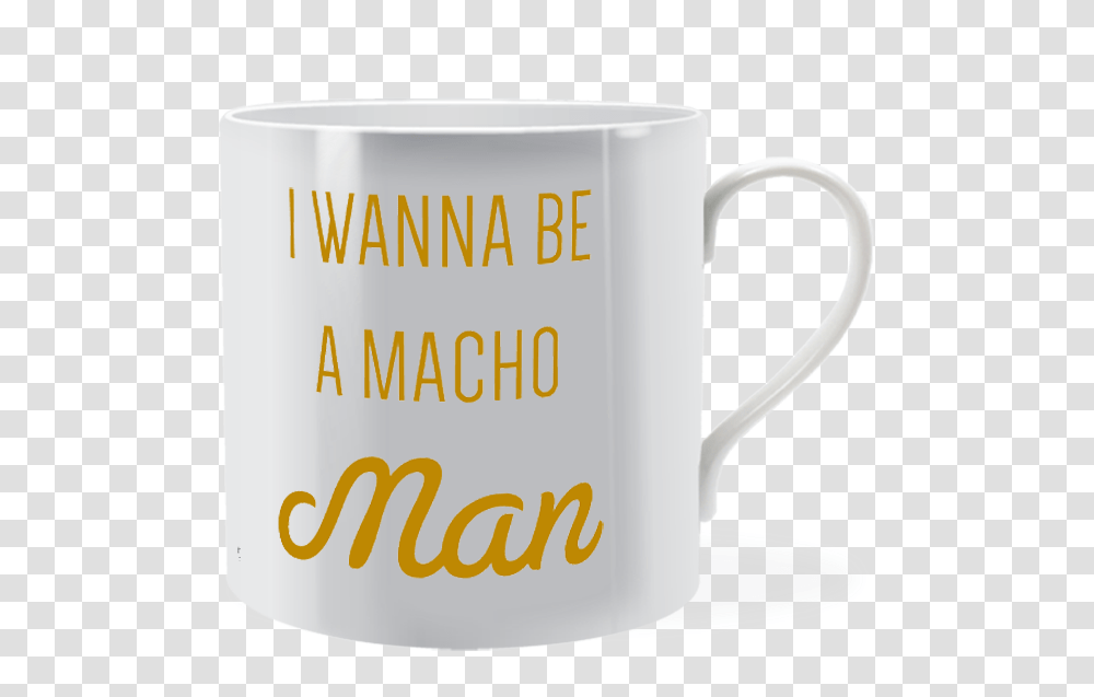 Macho Macho Man Man Mug Coffee Cup, Pottery, Saucer Transparent Png
