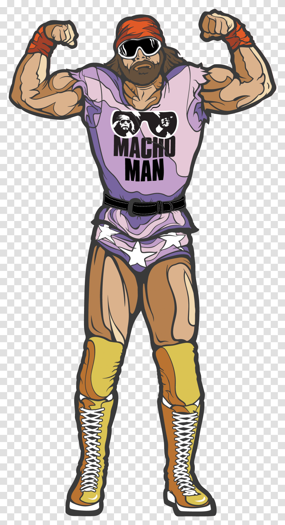 Macho Man Randy Savage Macho Man Randy Savage Cartoon, Sunglasses, Accessories, Accessory, Person Transparent Png