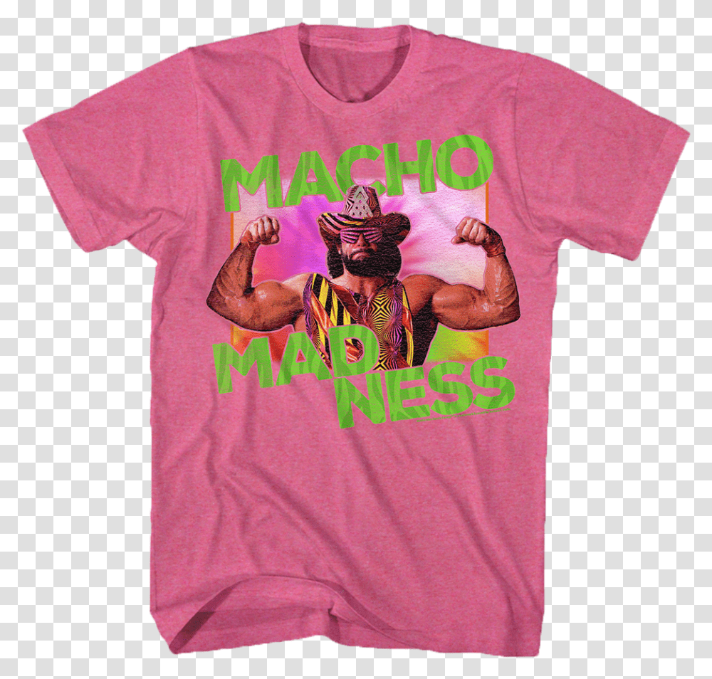 Macho Man Randy Savage Mandelbaum's Gym T Shirt, Apparel, T-Shirt Transparent Png