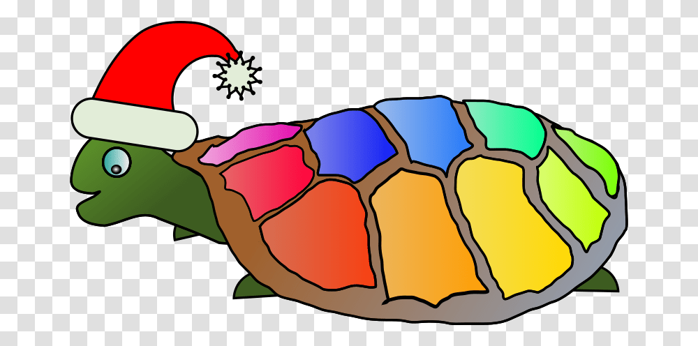 Machovka Funny Turtle With Santa Hat, Animals, Nature, Plant, Food Transparent Png