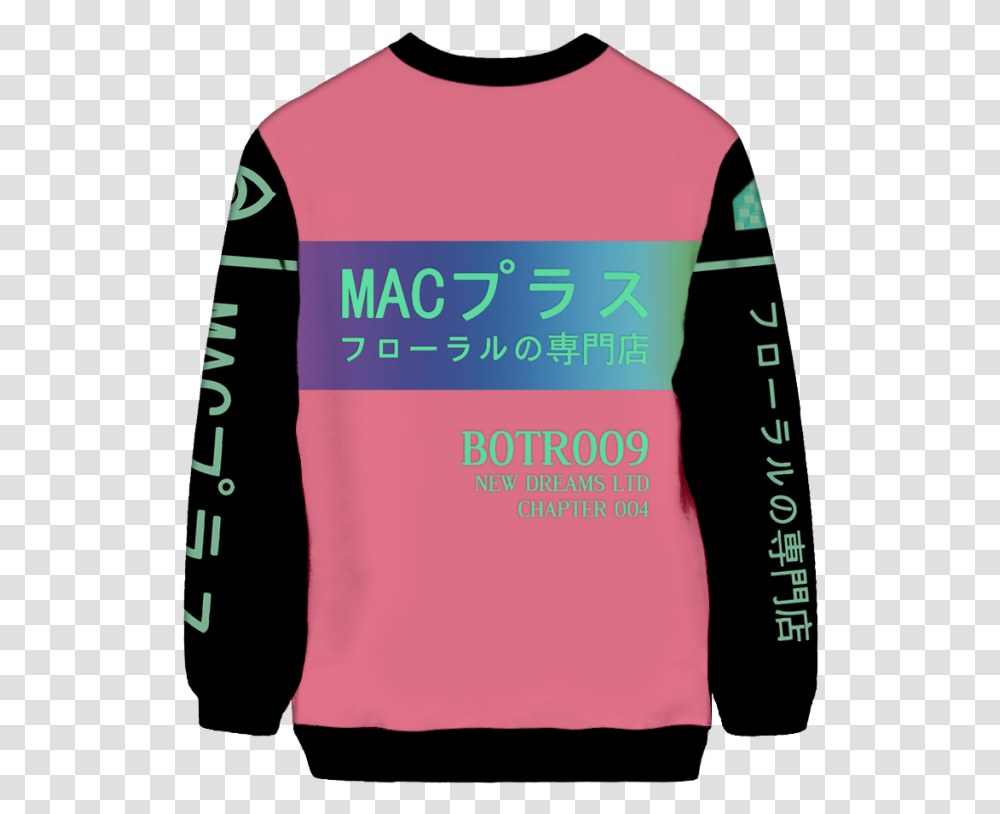 Macintosh Plus Sweatshirt Vapor Wave, Sleeve, Clothing, Long Sleeve, T-Shirt Transparent Png